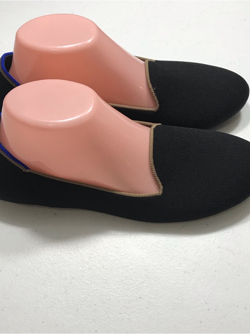 Rothy's Black Knit Slip-On Loafers with Tan Trim Size 9.5 SB- - Picture 4 of 10